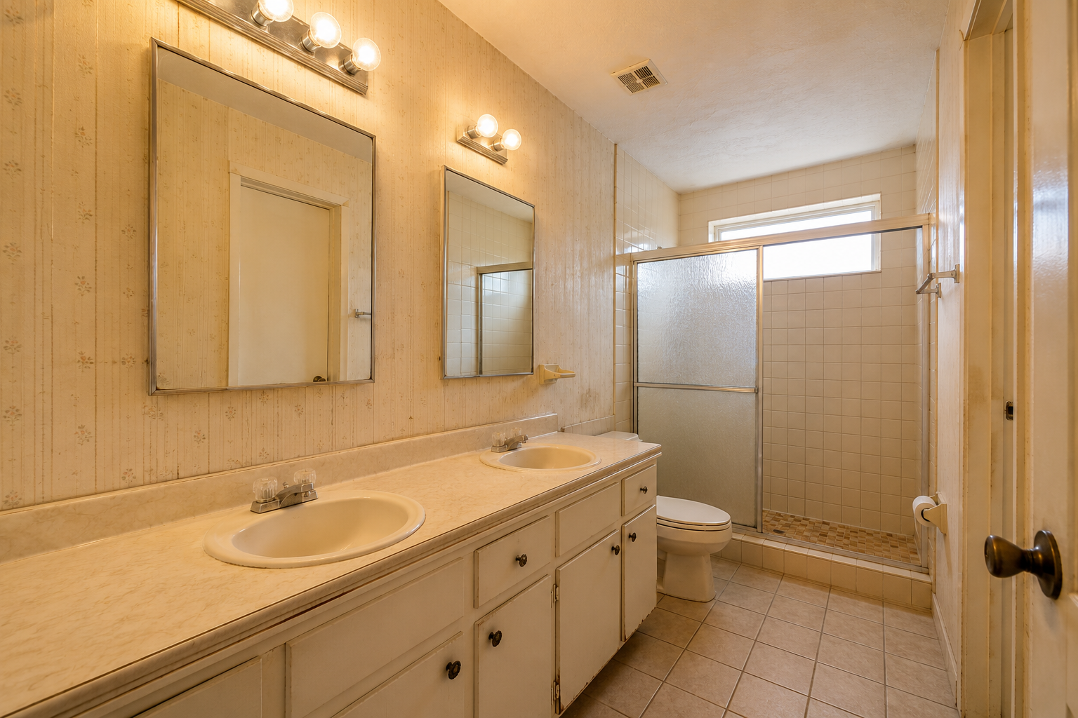 Bathroom before remodeling in Tampa Bay Florida